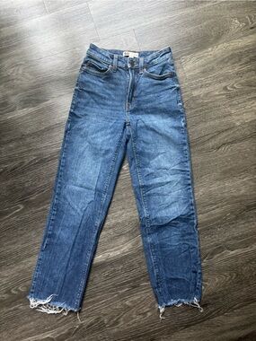 SO Juniors Slim-Straight Crop Jeans with Frayed Hem
